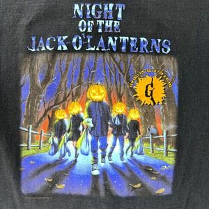 Vintage‎ Goosebumps 1996 T-Shirt Night Of The Living Jack O Lanterns Youth L